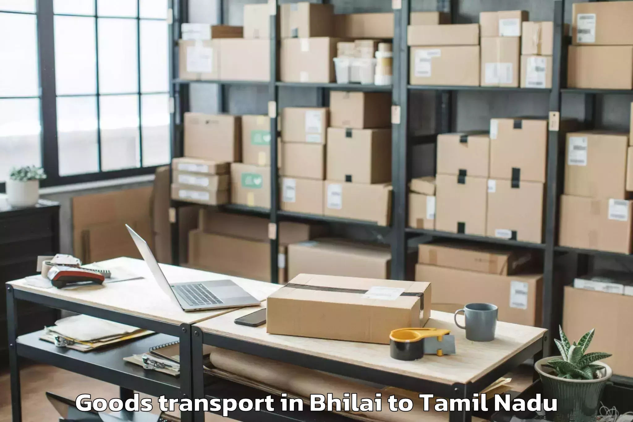 Reliable Bhilai to Gummidipoondi Goods Transport